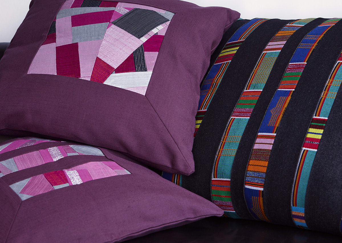 Kente Fabric Cushions