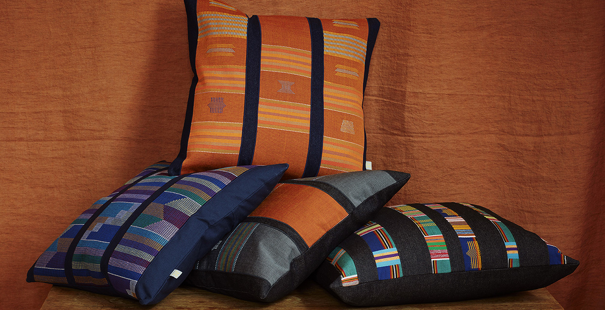 Kente Fabric Cushions